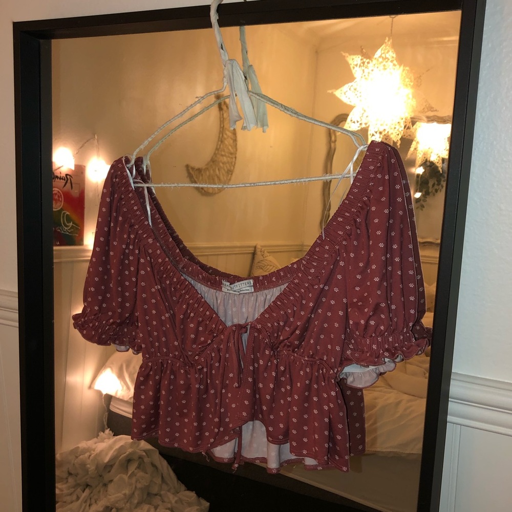 Pink Polka Dot Top